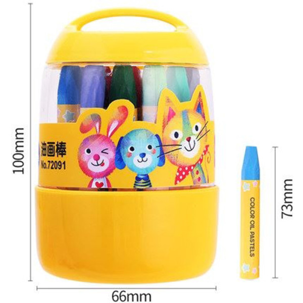 Bút sáp 18 màu (cốc) 72091 (Deli)